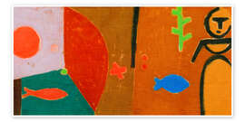 Wandbild Märchen von den beiden Fischen - Paul Klee