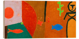 Holzbild Märchen von den beiden Fischen - Paul Klee