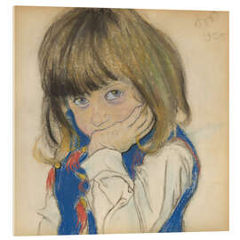 Acrylglasbild Bildnis Józio Feldman, 1905 - Heinrich Zille