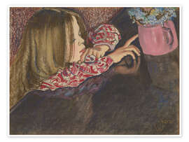 Poster Helenka mit Vase