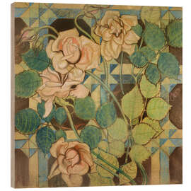 Holzbild Rosen - Stanislaw Wyspianski