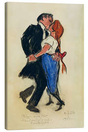 Leinwandbild Tanzendes Paar, 1913 - Heinrich Zille