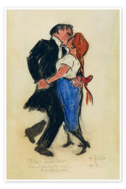 Wandbild Tanzendes Paar, 1913 - Heinrich Zille