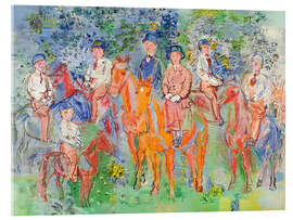 Acrylglasbild Les Cavaliers sous Bois (Reiter im Wald), 1932 - Raoul Dufy