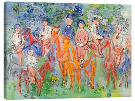 Leinwandbild Les Cavaliers sous Bois (Reiter im Wald), 1932 - Raoul Dufy