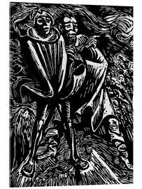 Acrylglasbild Faust und Mephistopheles II - Ernst Barlach