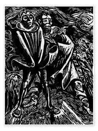 Wandbild Faust und Mephistopheles II - Ernst Barlach