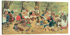 Leinwandbild Im Berliner Tiergarten, 1911 - Heinrich Zille