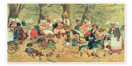 Wandbild Im Berliner Tiergarten, 1911 - Heinrich Zille