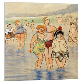 Alubild H. Zille, Freibad Wannsee, Berlin - Heinrich Zille