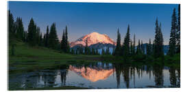 Acrylglasbild Rainier und der kleine Tipsoo-See