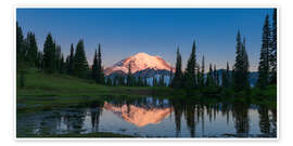 Wandbild Rainier und der kleine Tipsoo-See