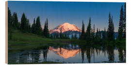 Holzbild Rainier und der kleine Tipsoo-See