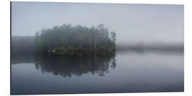 Alubild Togue Pond im Nebel, Baxter State Park, Maine, US