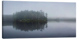 Leinwandbild Togue Pond im Nebel, Baxter State Park, Maine, US