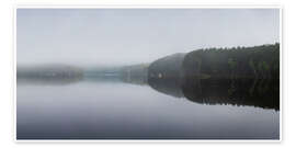 Wandbild Togue Pond im Nebel, Baxter State Park, Maine, USA