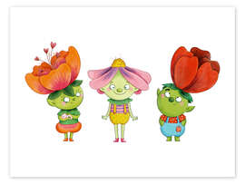 Wandbild Gartenwichtel - Sandy Thißen