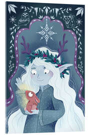 Acrylglasbild Winterelfe - Sandy Thißen
