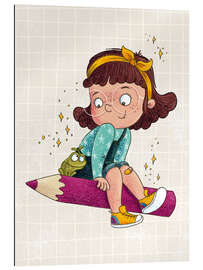 Gallery Print Mädchen mit Stift