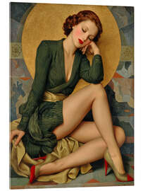 Acrylglasbild Seide und Stille