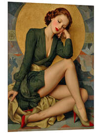 Hartschaumbild Seide und Stille