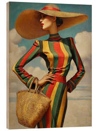 Holzbild Ikonische Anmut