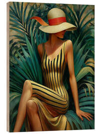 Holzbild Die stille Muse - DejaReve