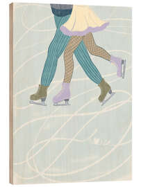 Holzbild Eisige Liebe