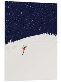 Hartschaumbild Tanz auf dem Mond