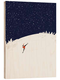 Holzbild Tanz auf dem Mond