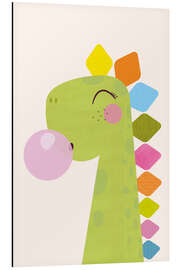 Alubild Süßer Kaugummi-Dinosaurier - Jaysanstudio