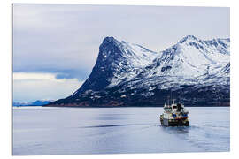 Aluminium print Fishing boat in winter near Harsta, Norway - Rico Ködder