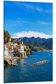 Tableau en aluminium View of Atrani on the Amalfi Coast, Italy - Rico Ködder