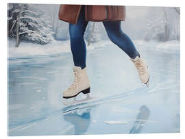Acrylglasbild Schlittschuhlaufen - Ohkimiko