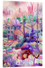 Acrylglasbild Eine Eule und zwei Vögel - Josh Byer