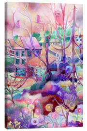 Leinwandbild Eine Eule und zwei Vögel - Josh Byer