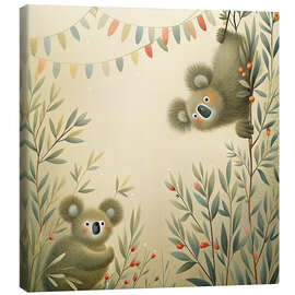 Leinwandbild Lustige Koalas - nobelart