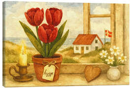 Leinwandbild Küstenlicht und Frühlingswärme - Sabine Wagner