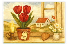 Poster Küstenlicht und Frühlingswärme - Sabine Wagner