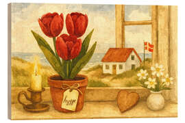 Holzbild Küstenlicht und Frühlingswärme - Sabine Wagner