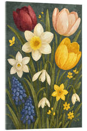 Acrylglasbild Blütenpoesie – Tanz der ersten Farben - Sabine Wagner