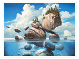 Wandbild Felsen und Steine - Georg Huber