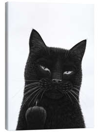 Leinwandbild Katze der Dunkelheit - Valeriya Korenkova