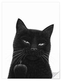 Wandsticker Katze der Dunkelheit - Valeriya Korenkova