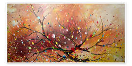 Wandbild Blüte - Theheartofart Gena