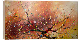 Holzbild Blüte - Theheartofart Gena