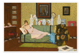 Wandbild Eine Träumerei, Im Haus des Künstlers, 1878 - John Atkinson Grimshaw