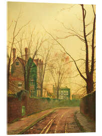 Acrylglasbild Herbstnachmittag, 1889 - John Atkinson Grimshaw