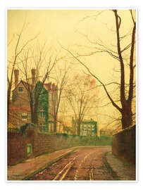Poster Herbstnachmittag, 1889 - John Atkinson Grimshaw