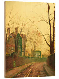 Holzbild Herbstnachmittag, 1889 - John Atkinson Grimshaw